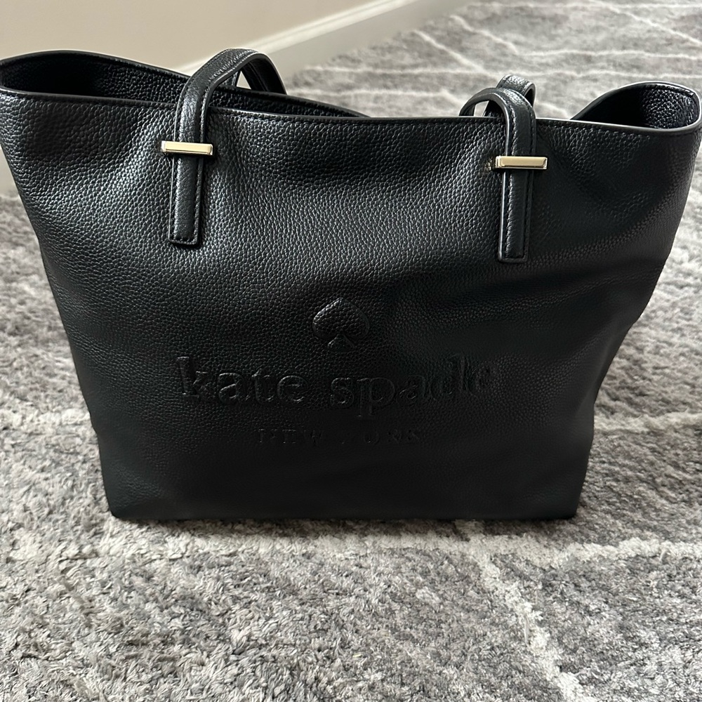 Kate Spade Leather Tote Bag (Black)
